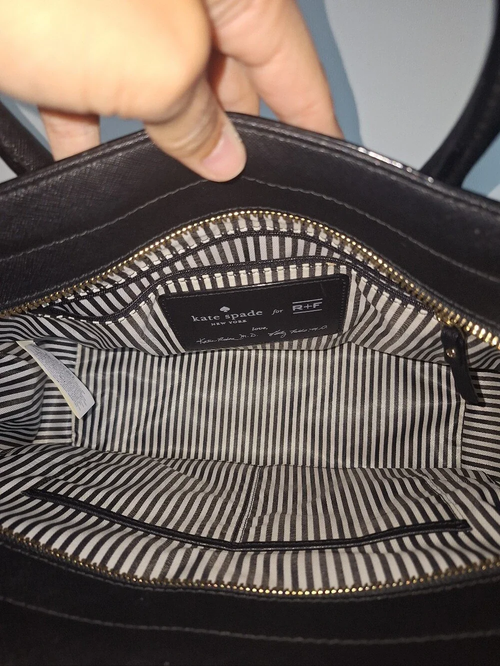Kate Spade Black Leather & Embellished Applique Satchel w/ 2 Straps EUC